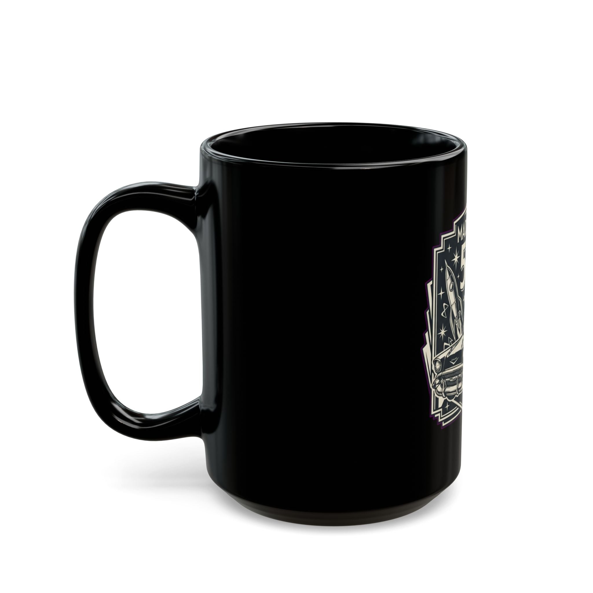 "Made in the 50's" Black Ceramic Mug