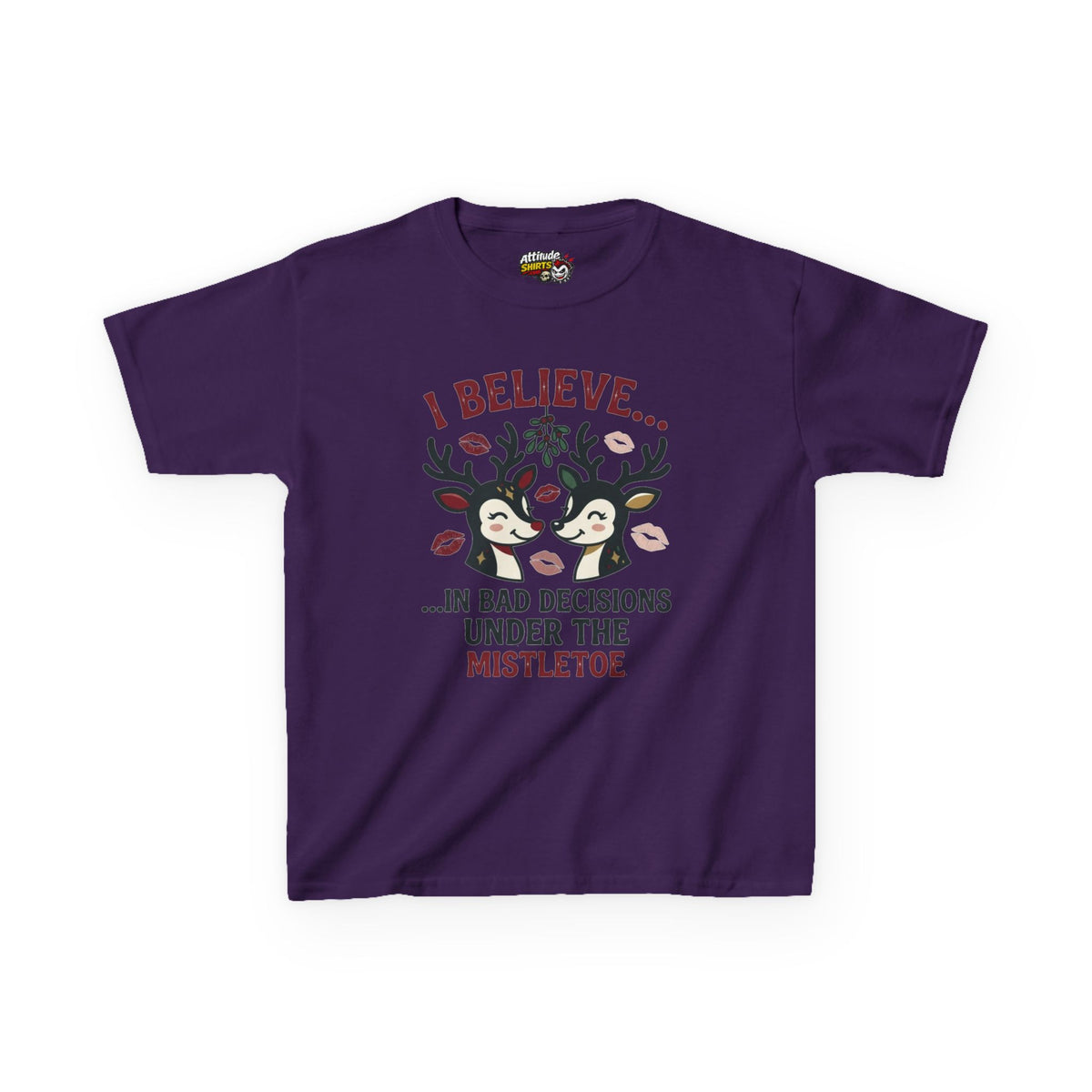 "Bad Decisions Under the Mistletoe" Kids Tee