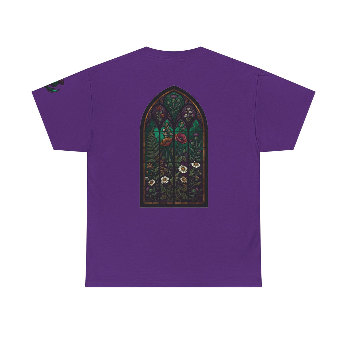 Color: Purple | Stained Glass Floral Premium Graphic Tee