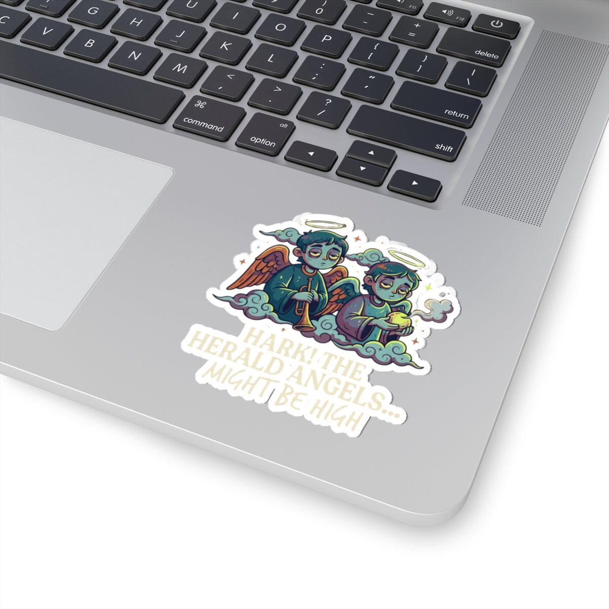 "Hark The Herald Angels" Sticker — Main