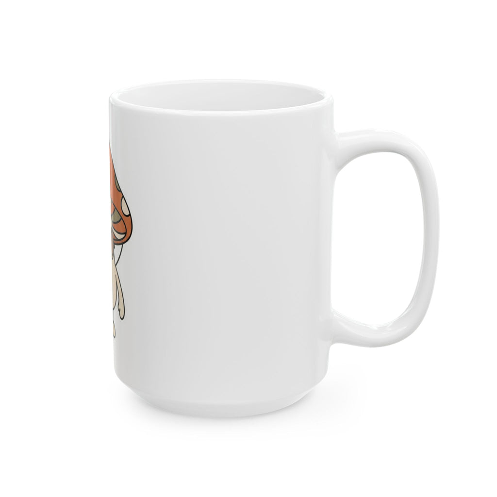 "Shroom Man" White Ceramic Mug