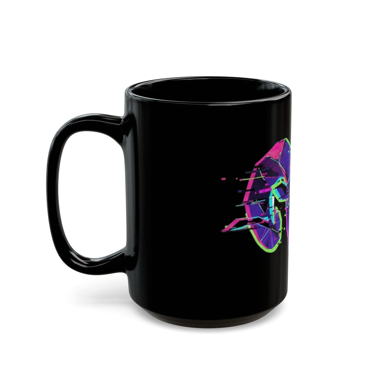 "Aries" Black Ceramic Mug — Graphic