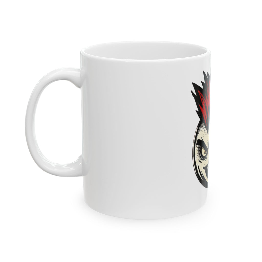 "Hazard" White Ceramic Mug