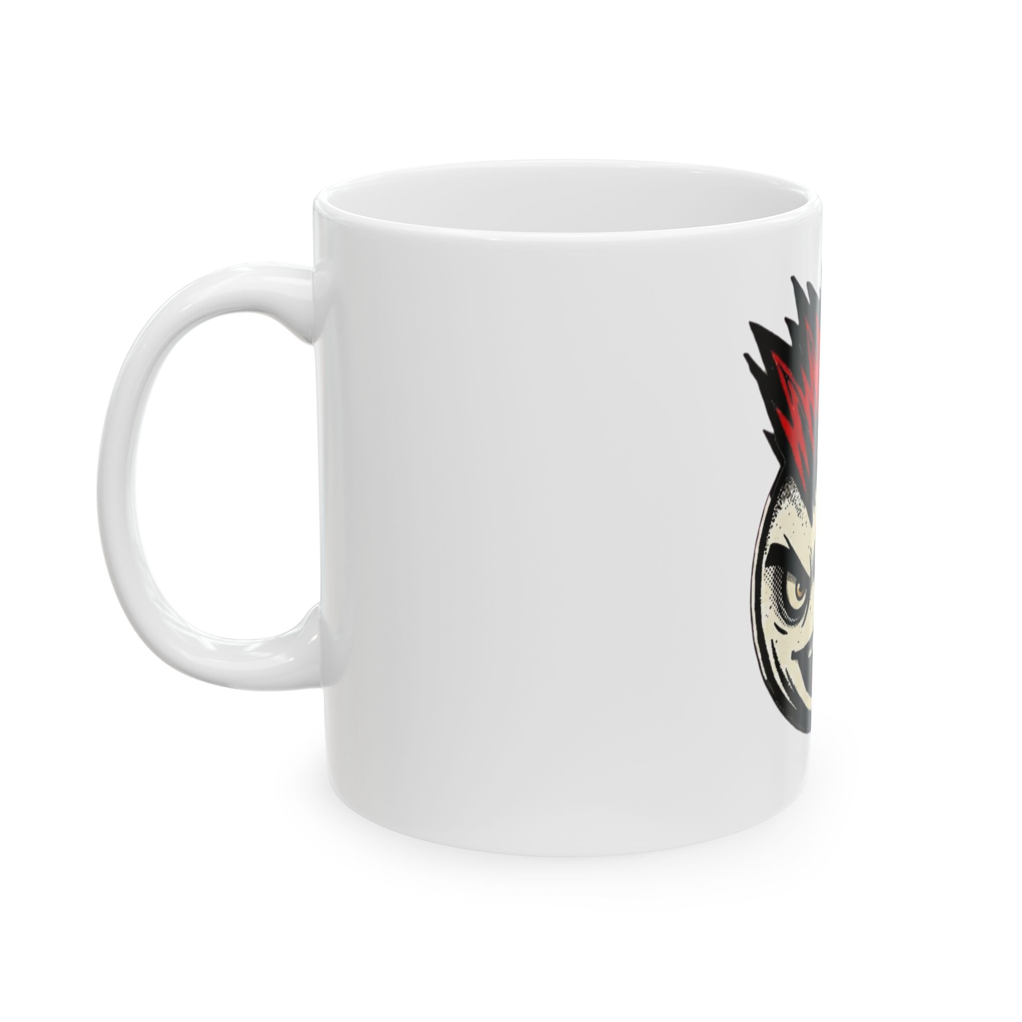 "Hazard" White Ceramic Mug