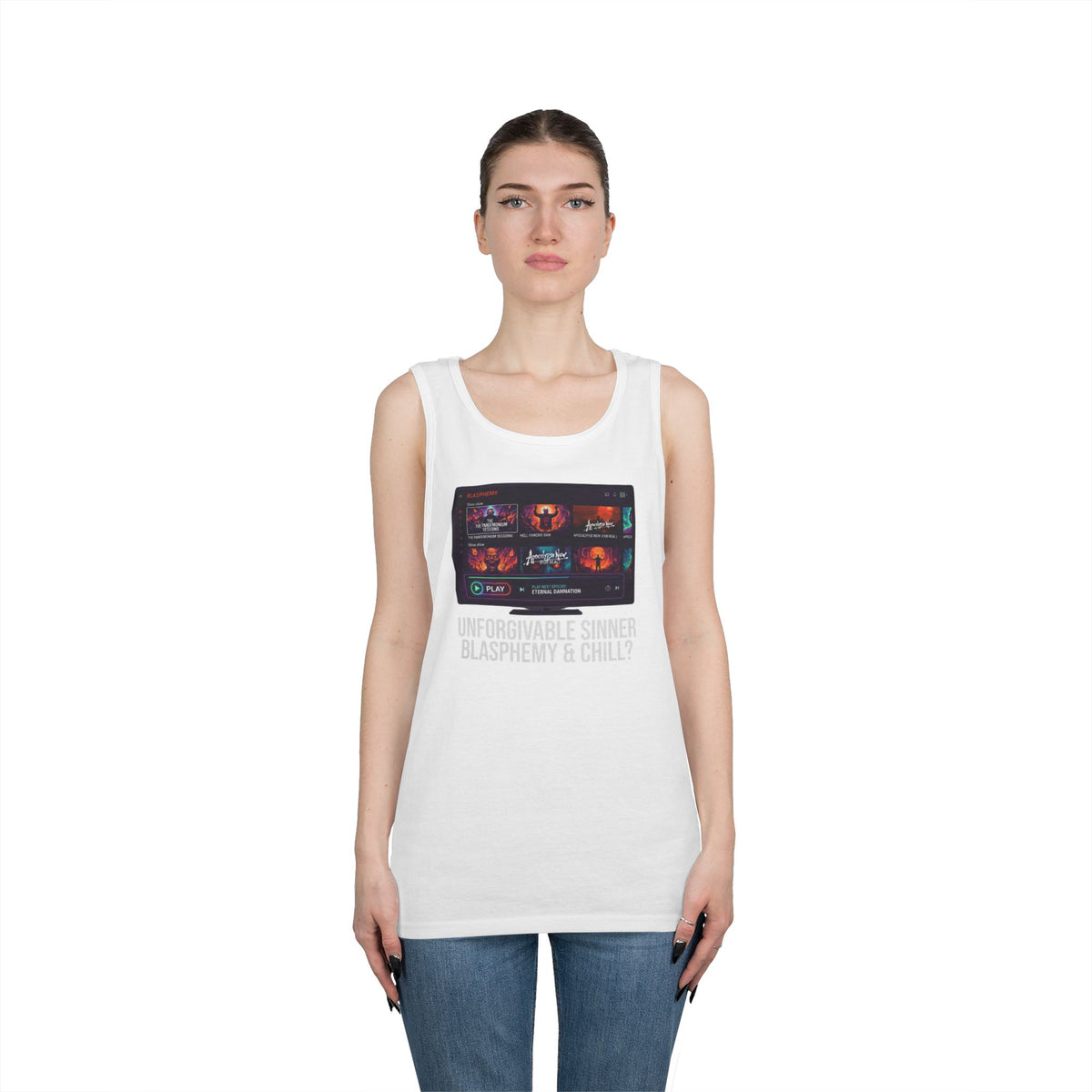 "Good Book Series Blasphemy & Chill" Tank Top