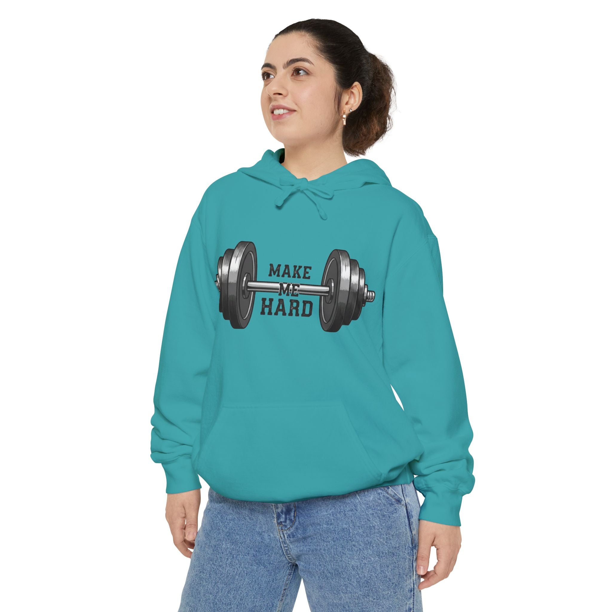 Make Me Hard - Morning Demands | Garment-Dyed Hoodie — AttitudeShirts