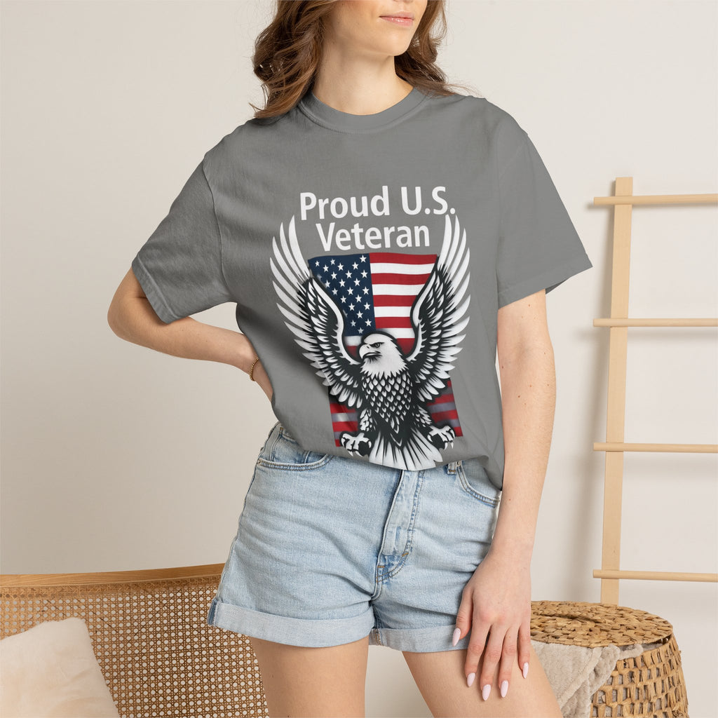 "Proud Veteran" Unisex Garment-Dyed T-shirt