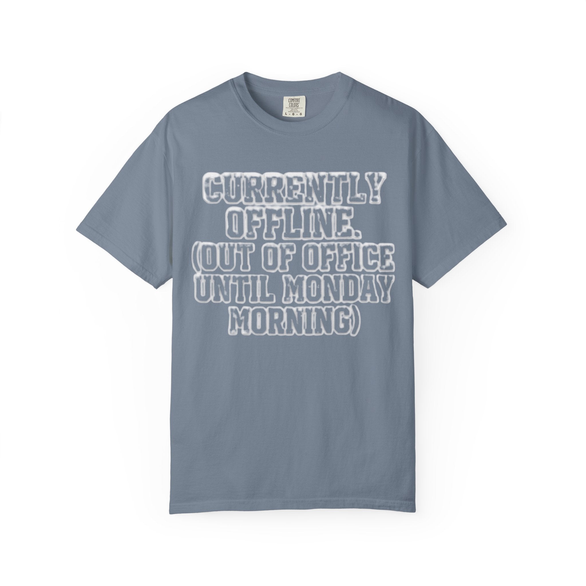 "Currently Offline" Unisex Garment-Dyed Tee