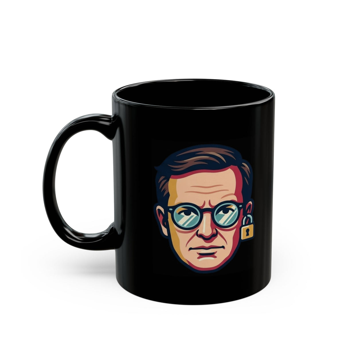 "Pentagon Locks Out The Check Signers" Black Ceramic Mug — Graphic