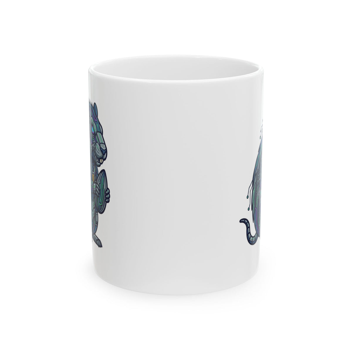 "Cyber Hamster" White Ceramic Mug