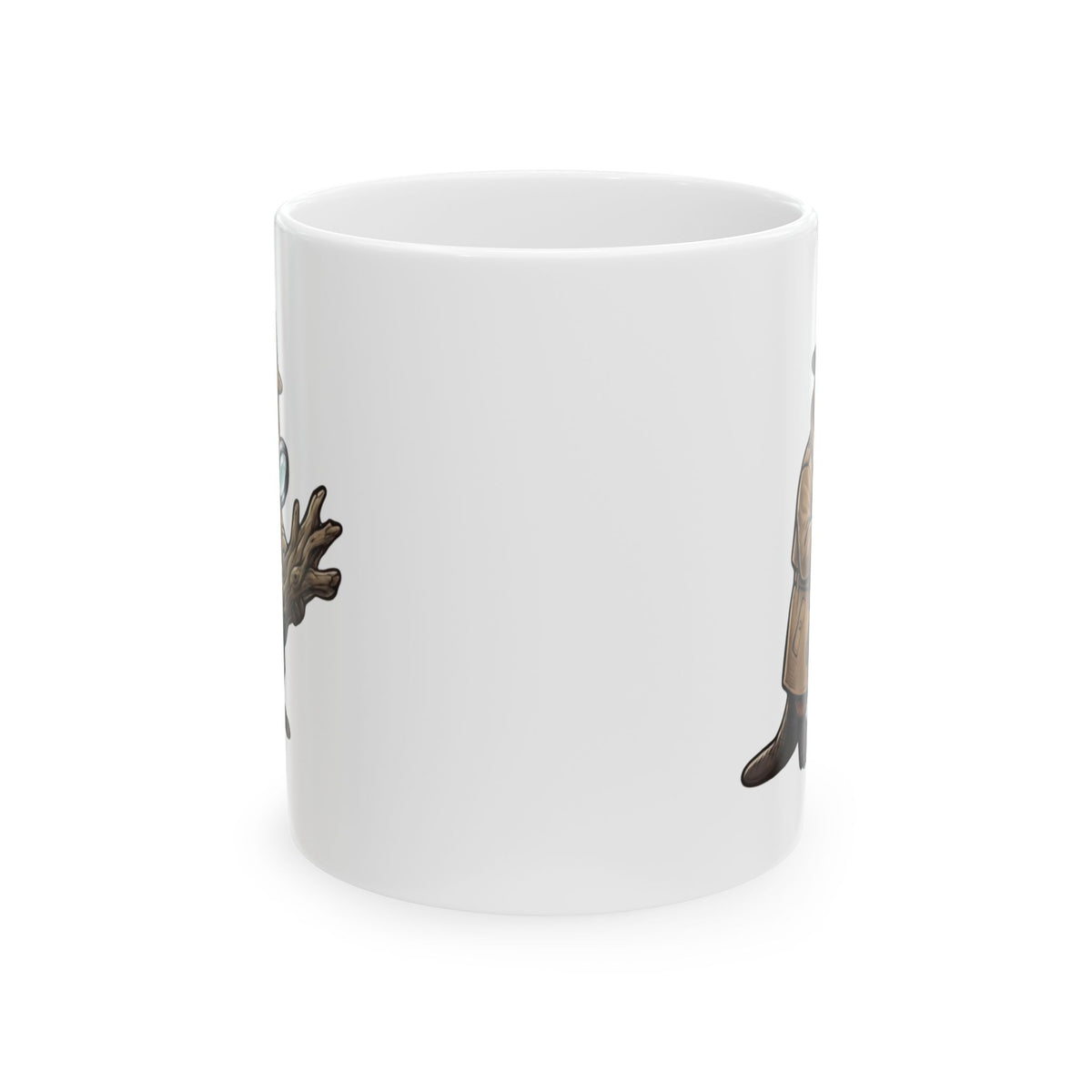 "I Know Hard Wood" White Ceramic Mug — Graphic