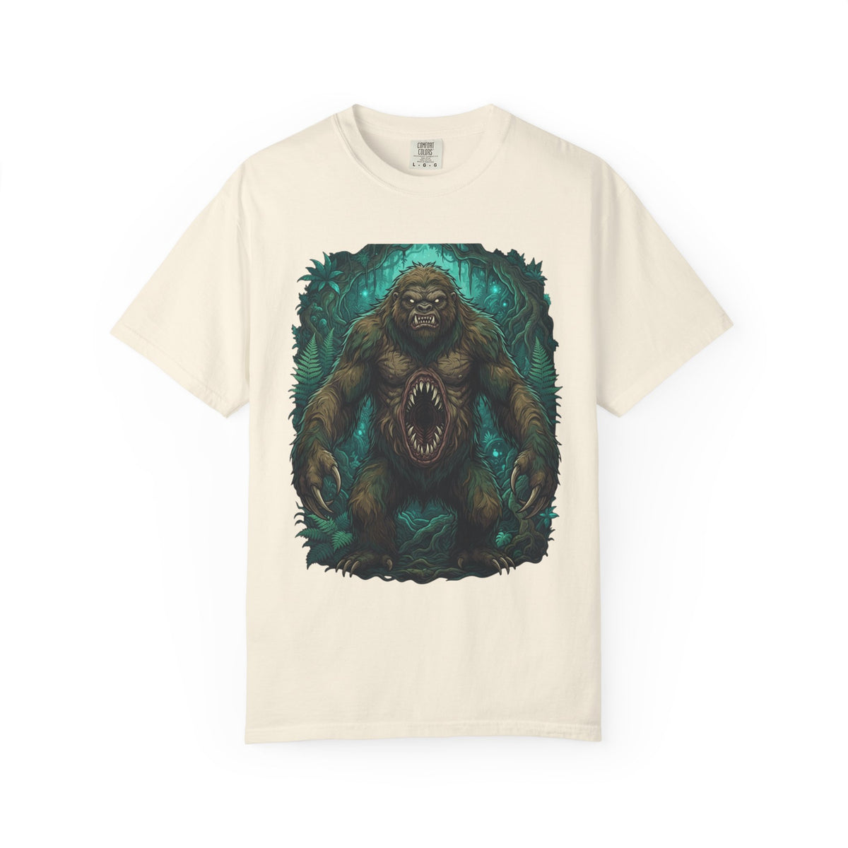 Color: Ivory | Mapinguari (Amazon Rainforest) Unisex Garment-Dyed Tee