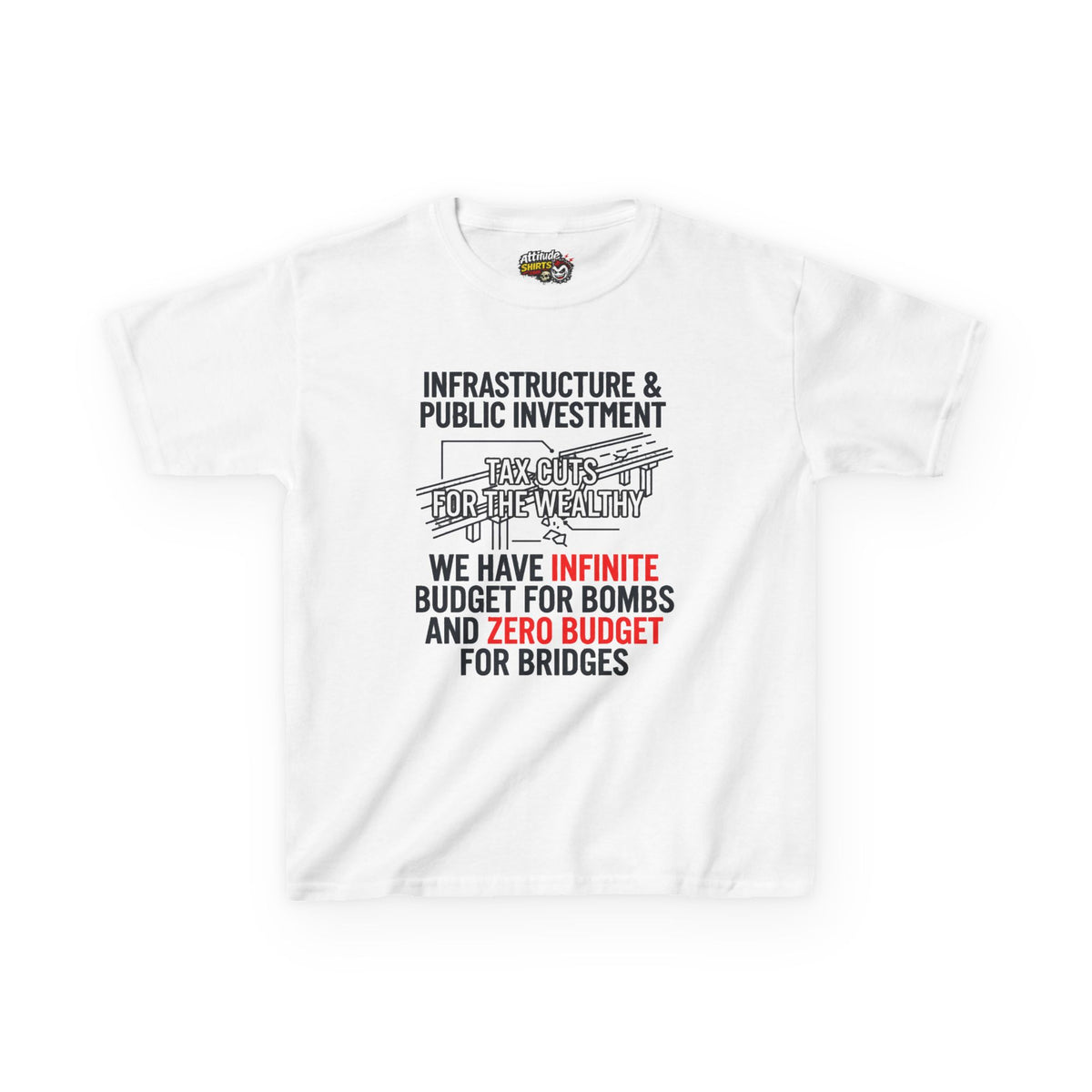 Protest Series - Fix The Roads Kids Tee