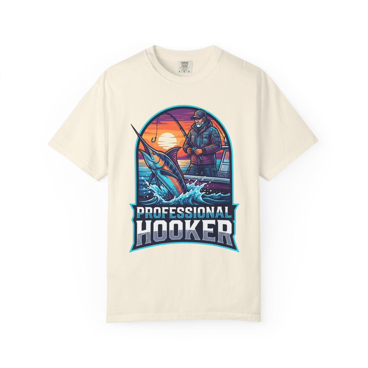 Color: Ivory | Professional Hooker Unisex Garment-Dyed Tee