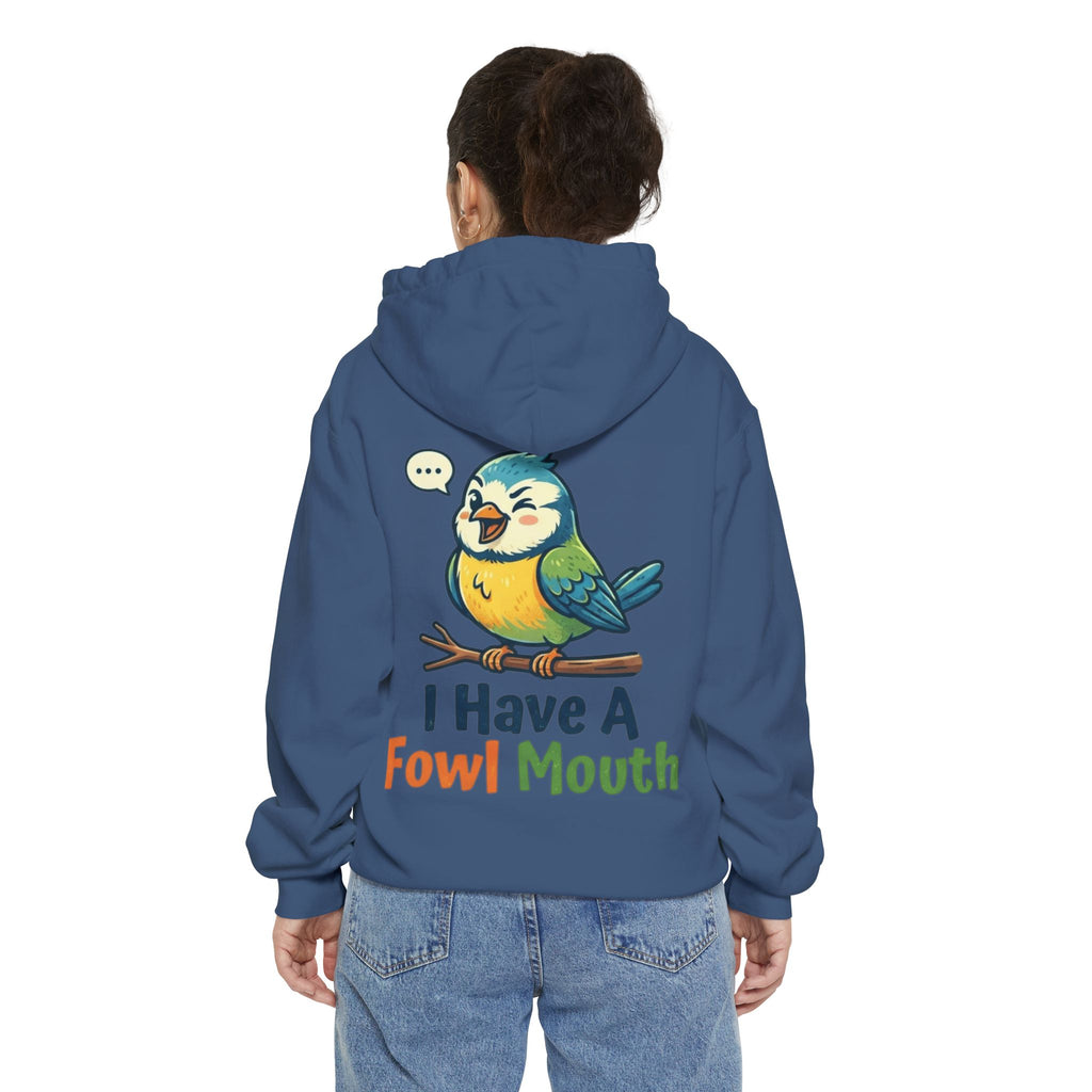 "Fowl Mouth" Garment-Dyed Hoodie