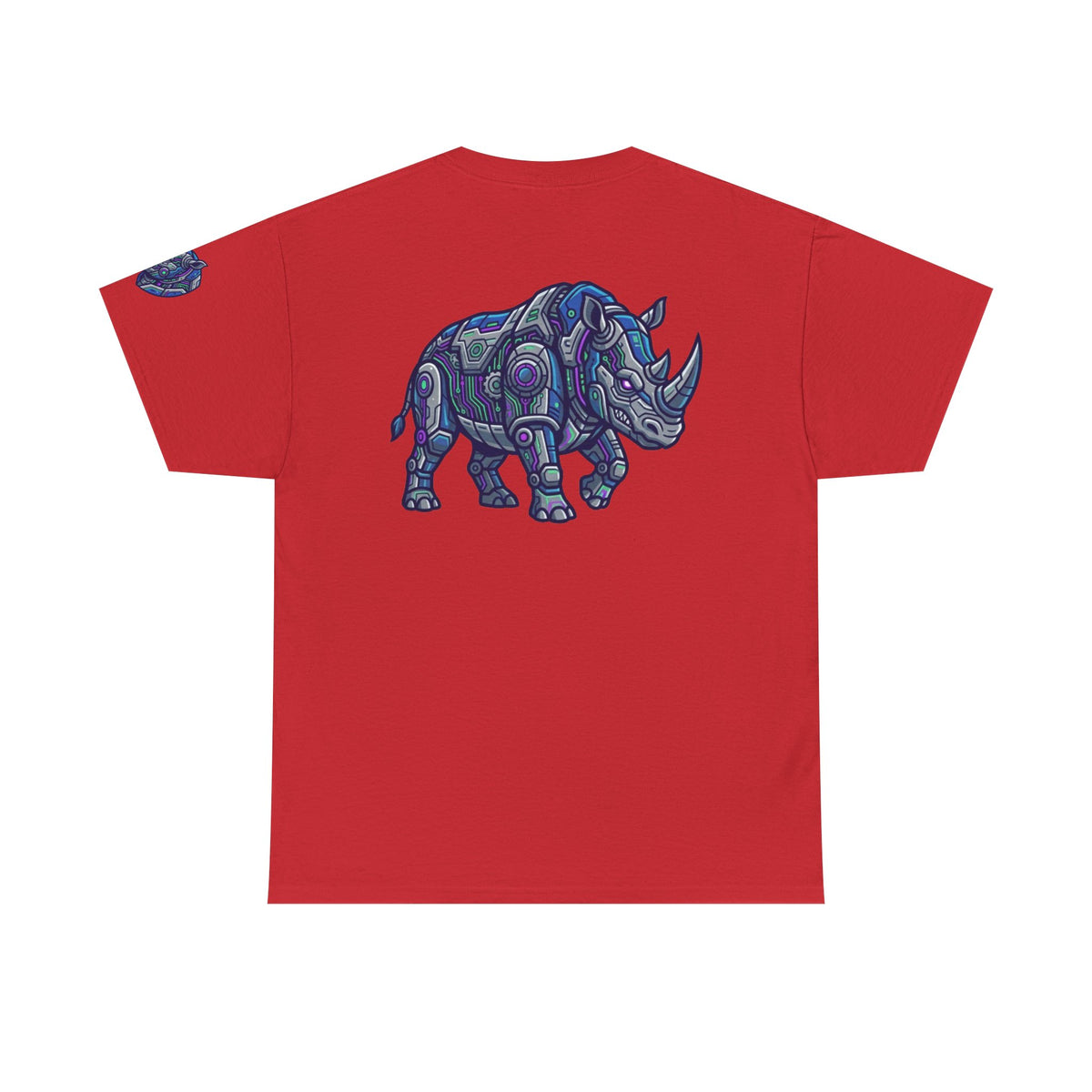 Color: Red | Cyber Rhino Premium Graphic Tee
