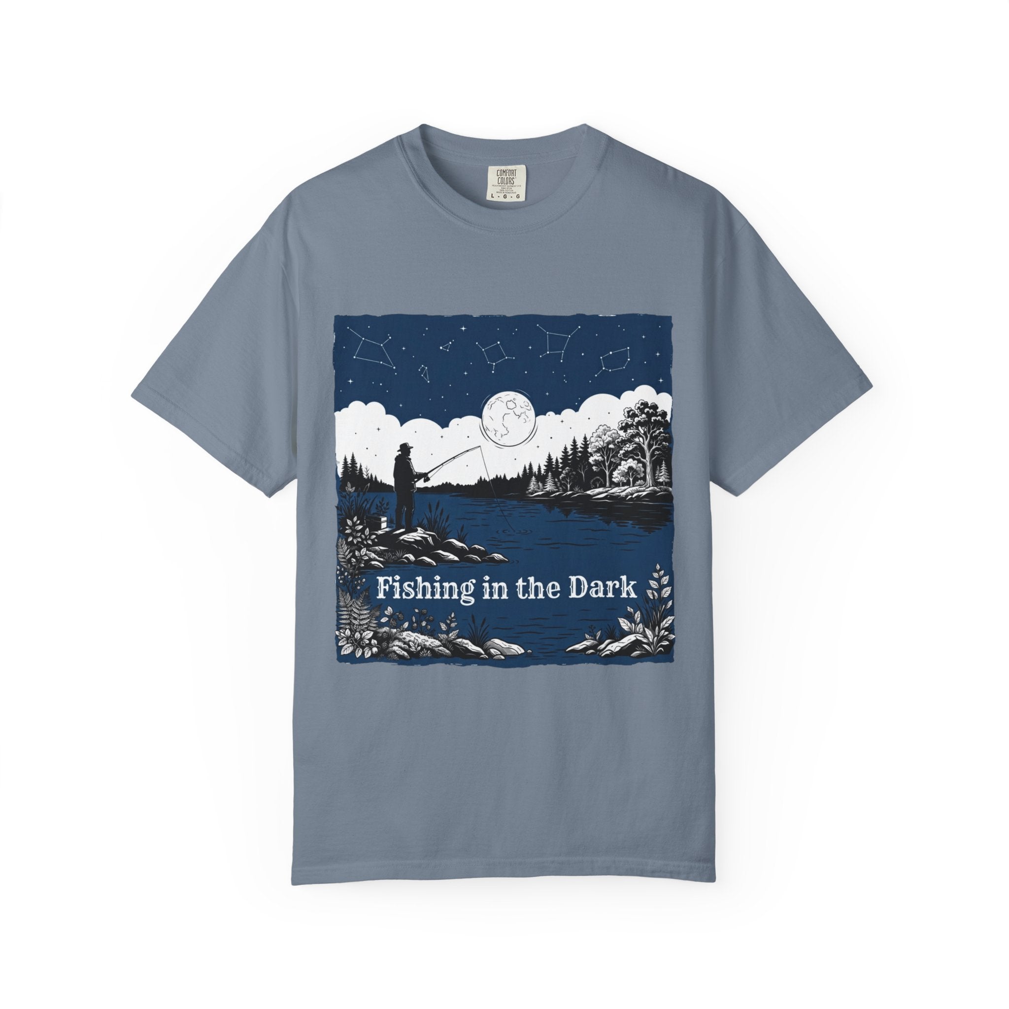 "Fishing in the Dark" Unisex Garment-Dyed Tee