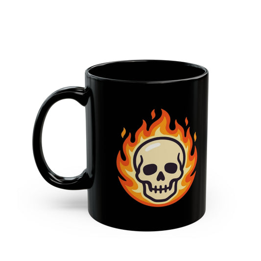 "Hellfire" Black Ceramic Mug — Graphic