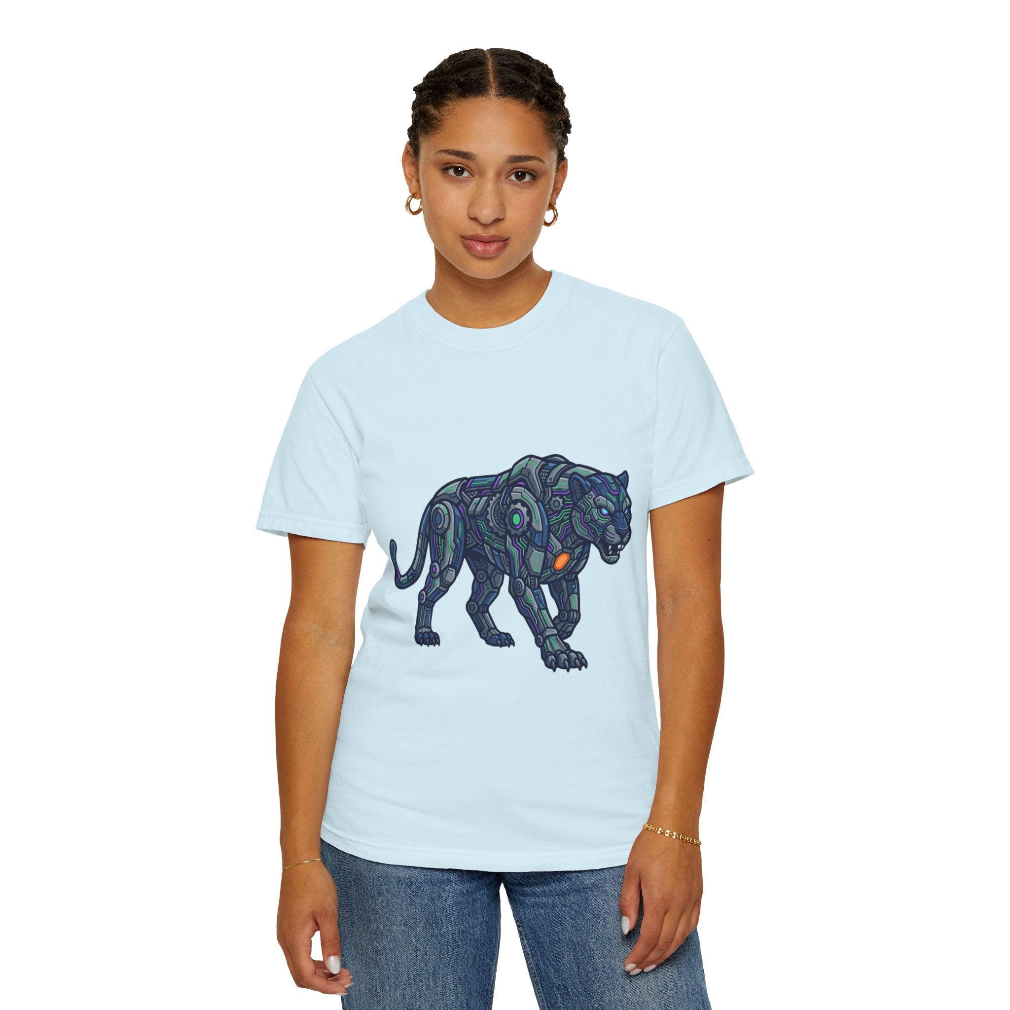 "Cyber Panther" Unisex Garment-Dyed Tee