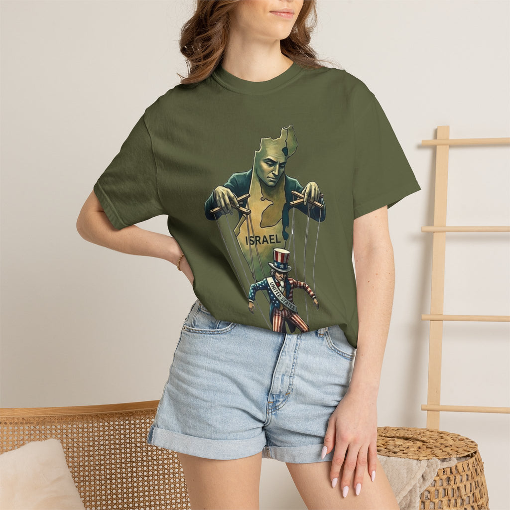 "The Global Puppet Master" Unisex Garment-Dyed T-shirt