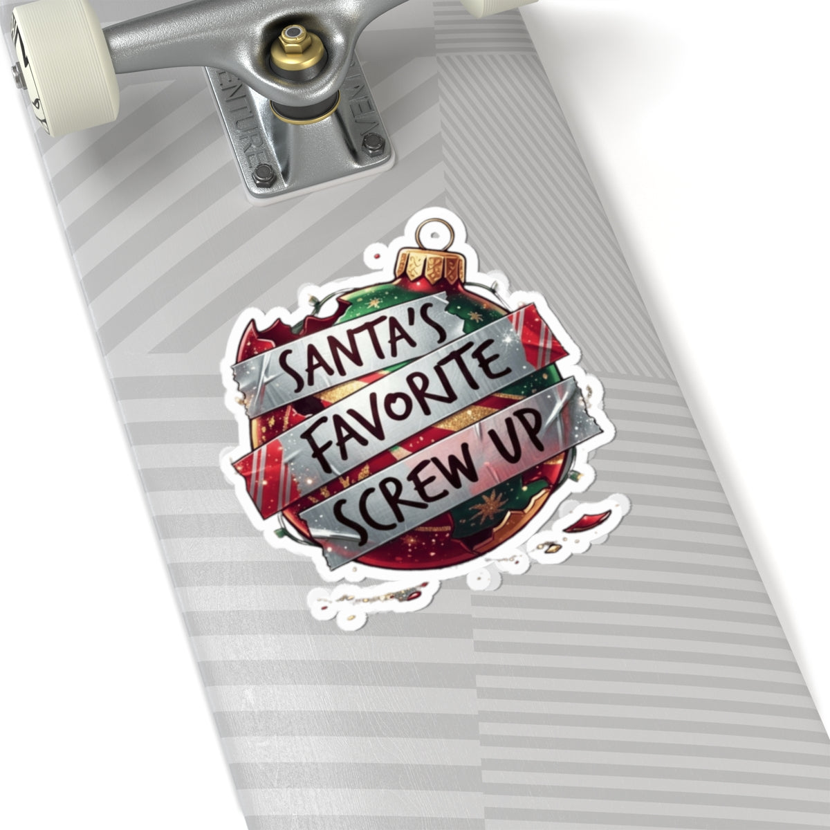 "Santa's Favorite Screw Up" Sticker