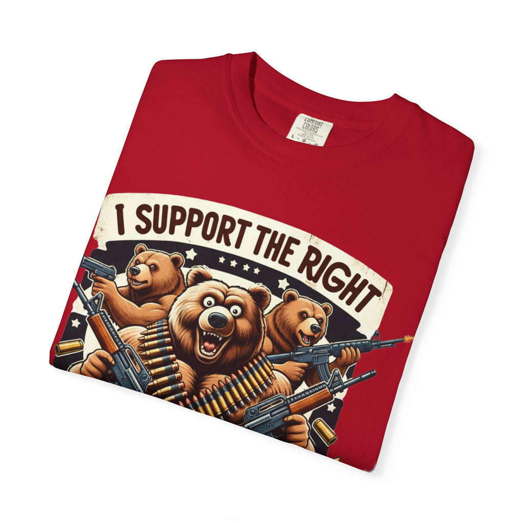 "The Right to Arm Bears (Tactical Trio)" Unisex Garment-Dyed T-shirt