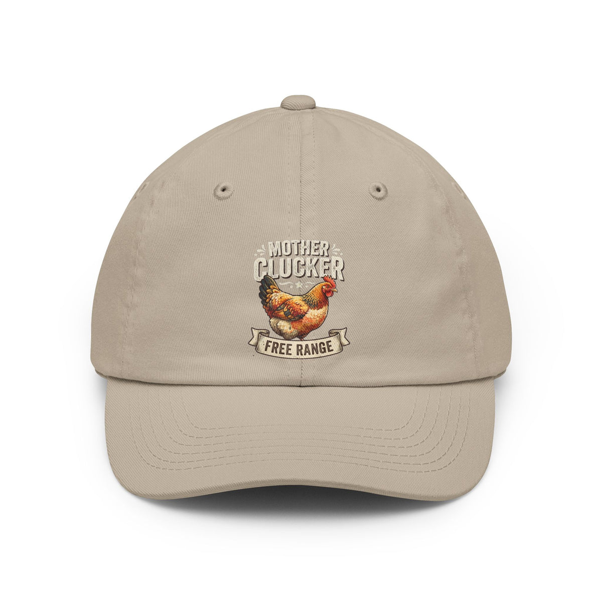 Color: Stone | Mother Clucker Dad Hat — Graphic