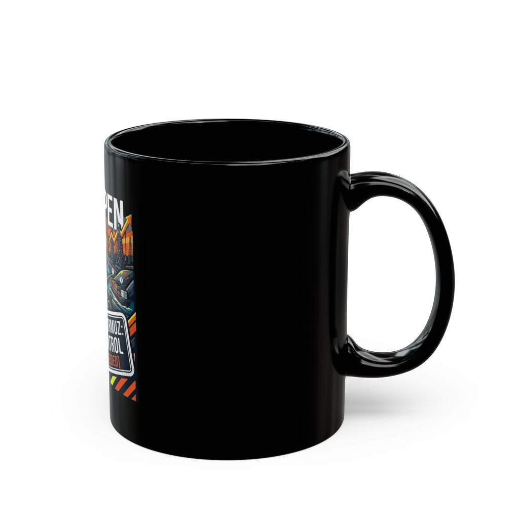 "Straight Of Hormuz is Open" Black Ceramic Mug