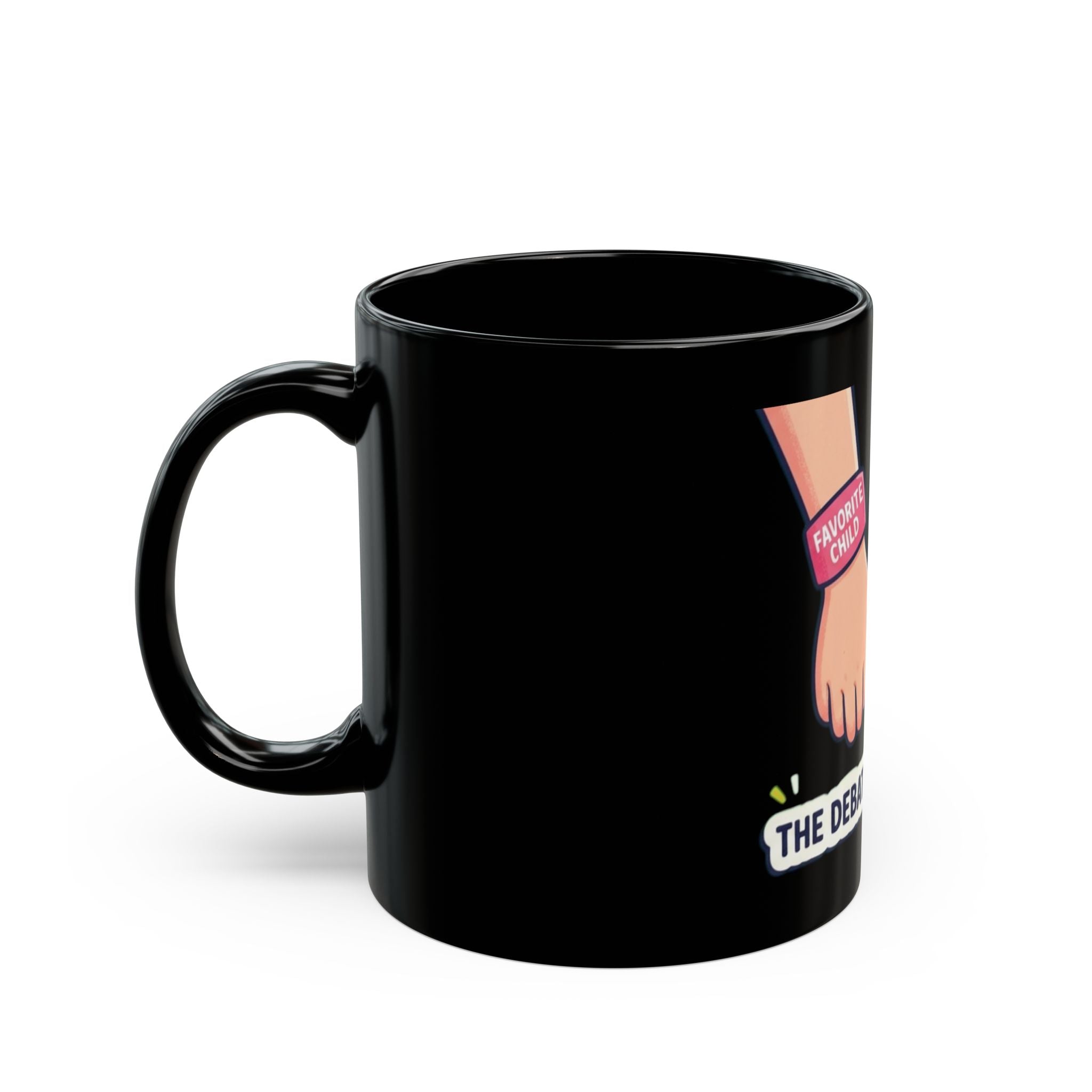 "Grandpa's Favorite" Black Ceramic Mug — Graphic