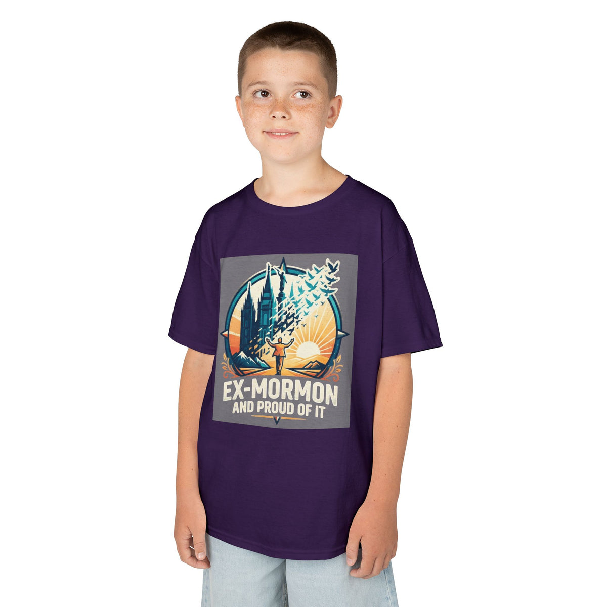 Color: Purple | Ex Mormon Kids Tee