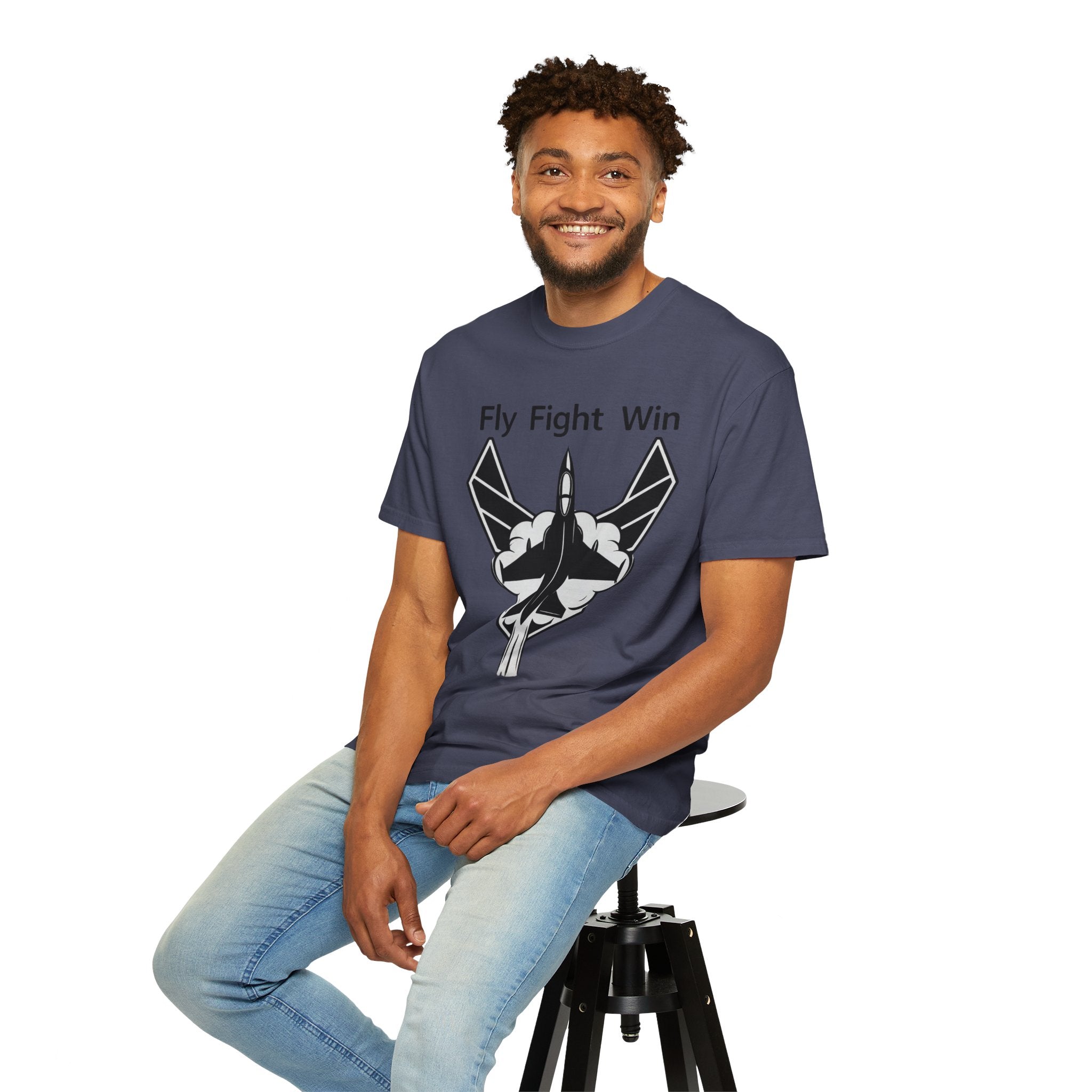 "Fly Fight Win" Unisex Garment-Dyed T-shirt
