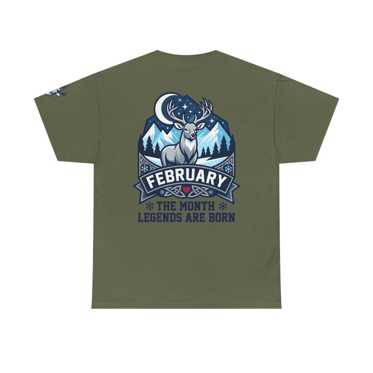Color: Military Green | February Legend Premium Graphic Tee