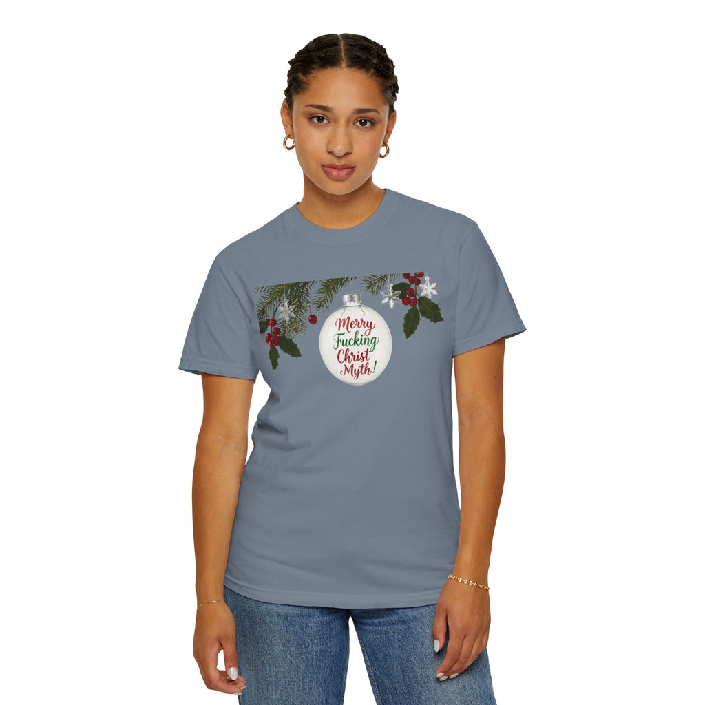 "MF Christ Myth" Unisex Garment-Dyed T-shirt