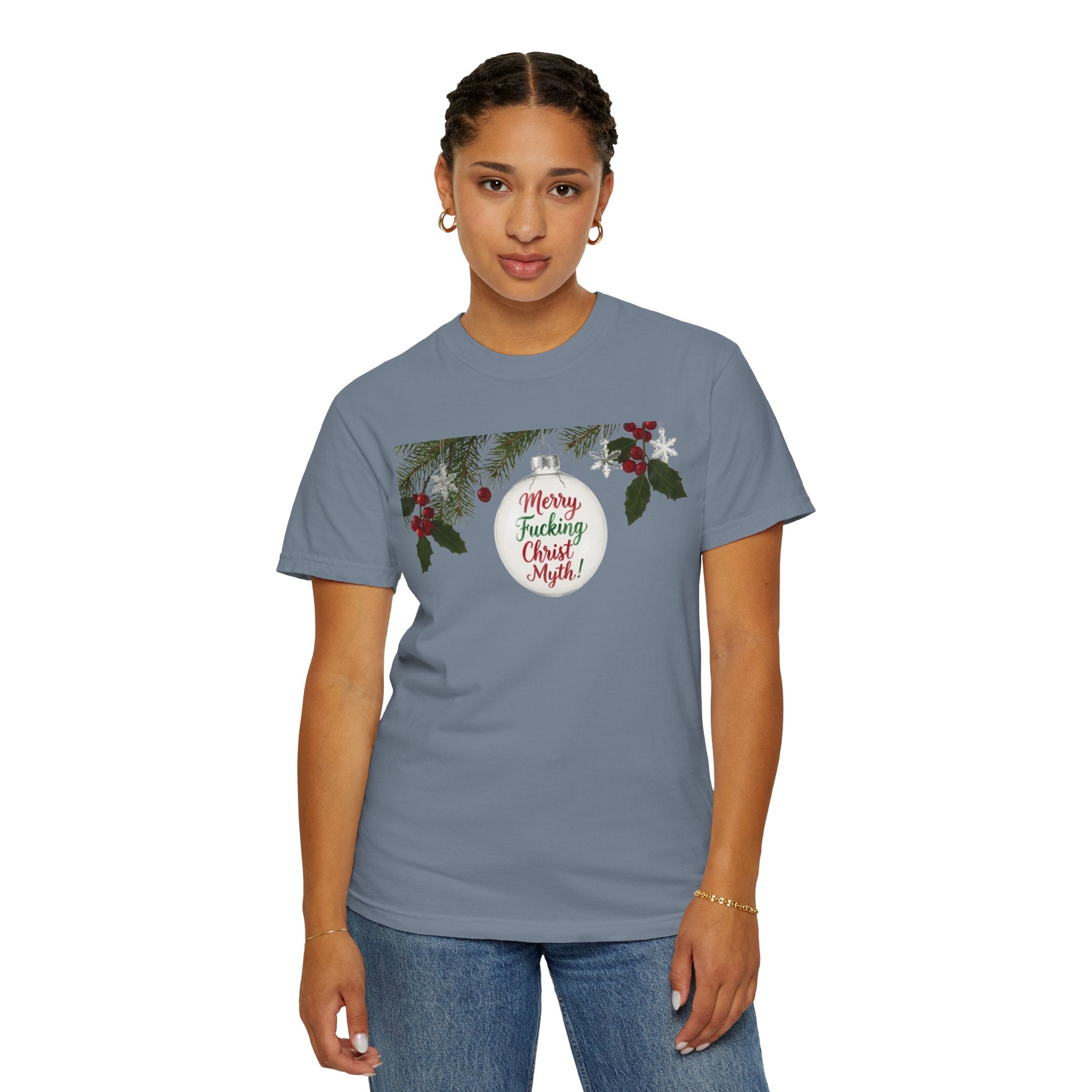 "MF Christ Myth" Unisex Garment-Dyed T-shirt