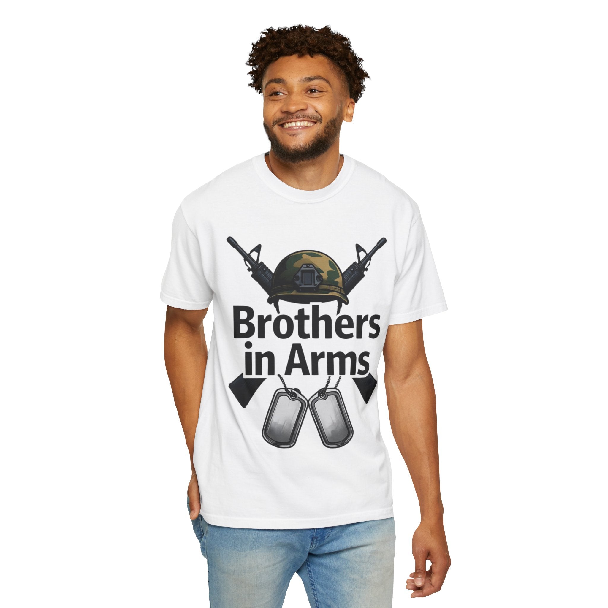 "Brothers in Arms" Unisex Garment-Dyed T-shirt