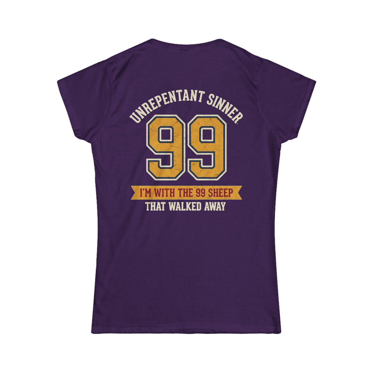 "Good Book Series 99 Unrepentant Sinner" Women's Tee