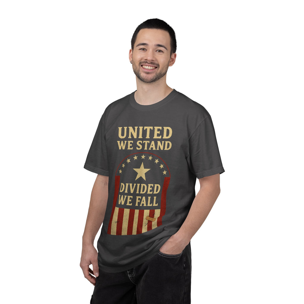 "Divided We Fall" Unisex Garment-Dyed T-shirt