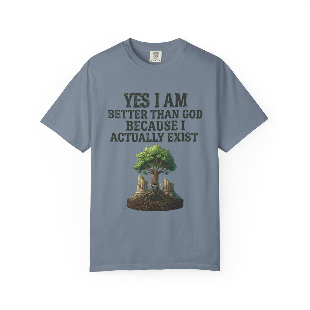 "I Exist" Unisex Garment-Dyed Tee