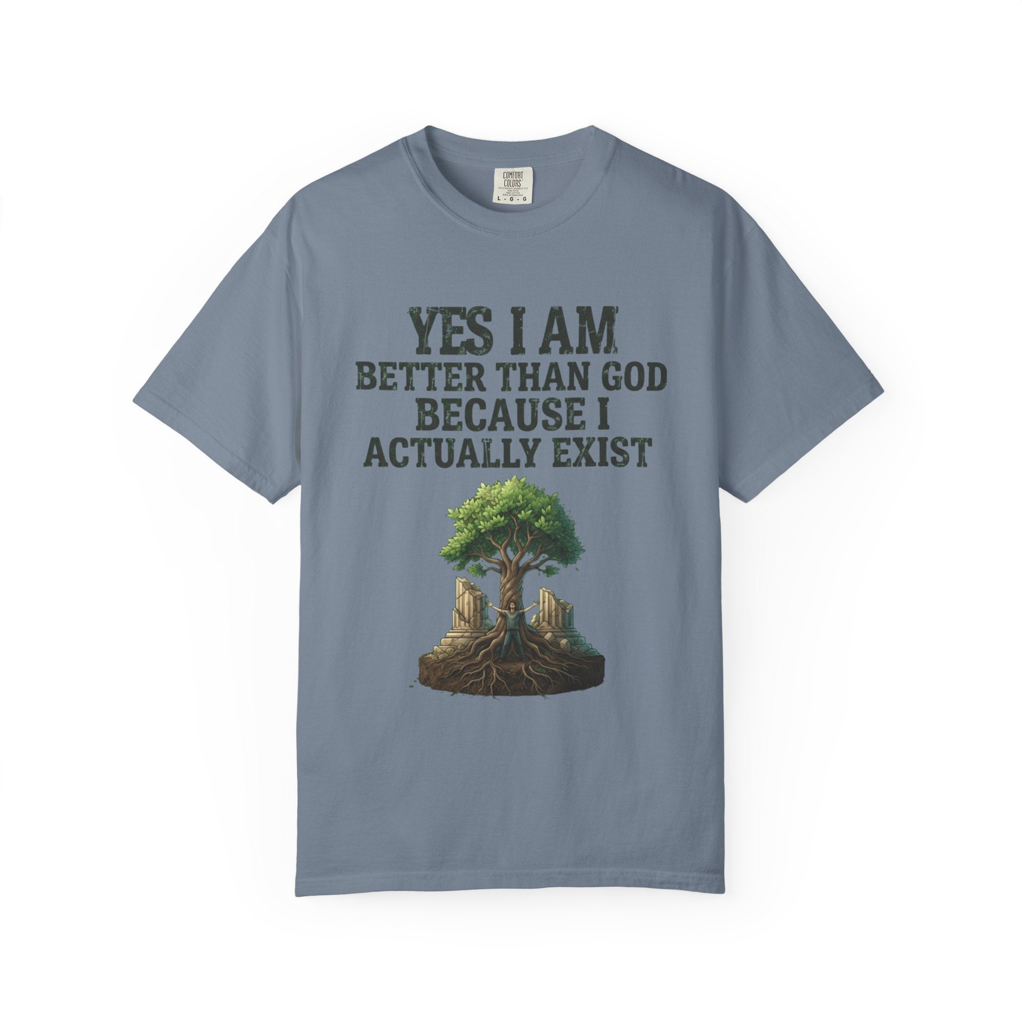 "I Exist" Unisex Garment-Dyed Tee