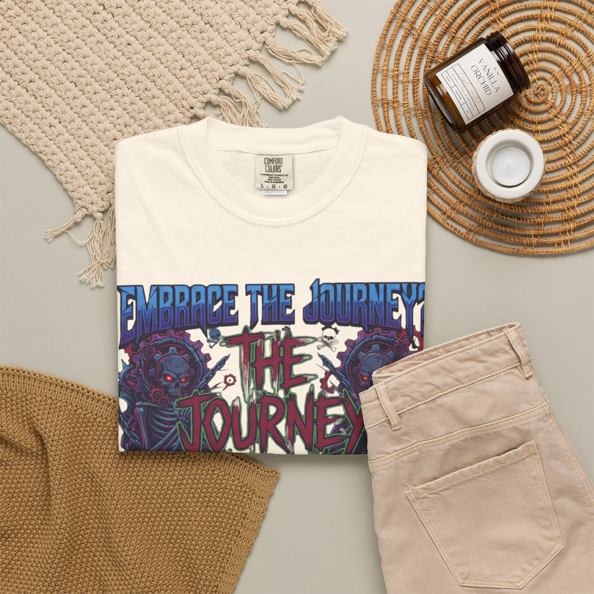 "Embrace the Journey - The Journey Sucks" Unisex Garment-Dyed Tee