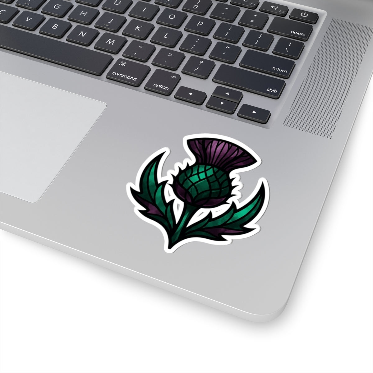 "Stained Glass Floral" Sticker