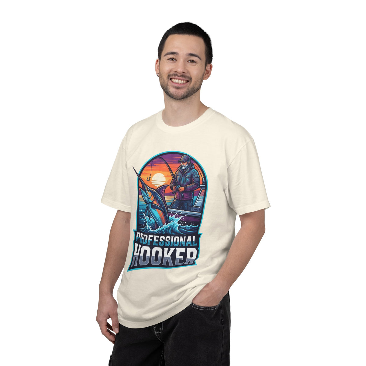 Color: Ivory | Professional Hooker Unisex Garment-Dyed Tee
