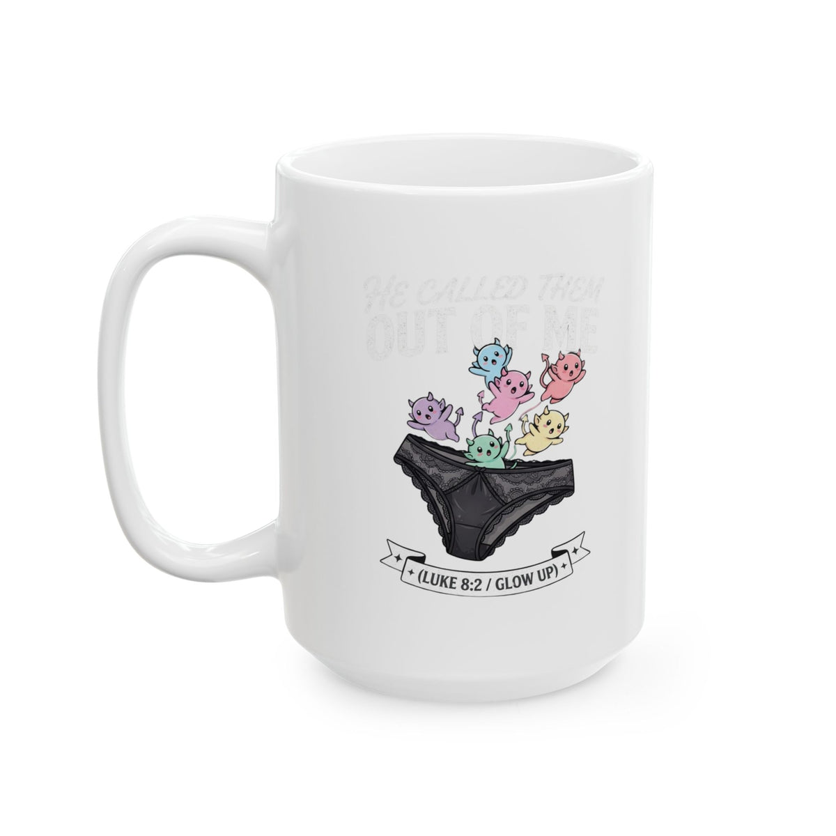 "Good Book Series He Called Them Out Of Me" White Ceramic Mug
