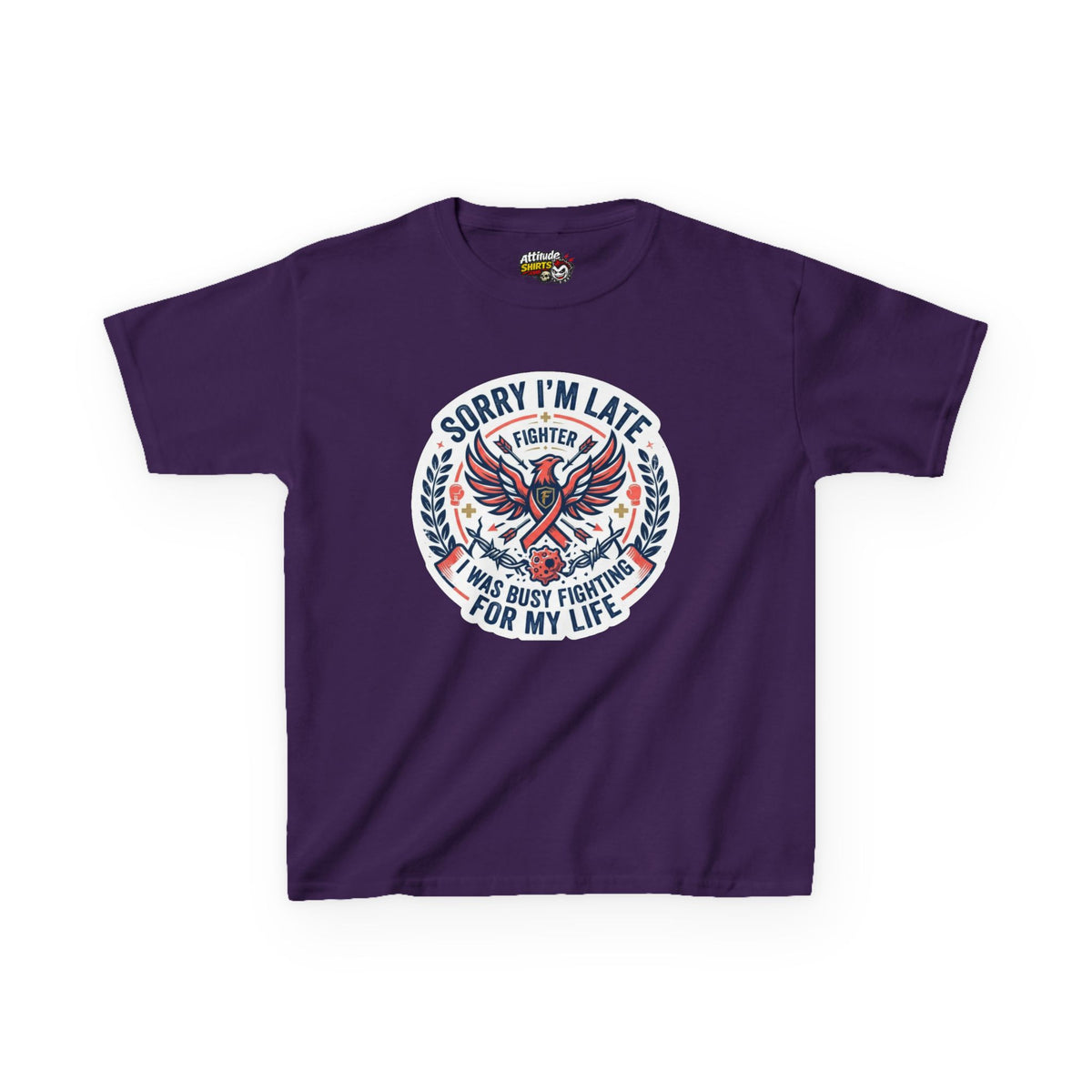 Sorry I'm Late- Fighting For My Life Kids Tee