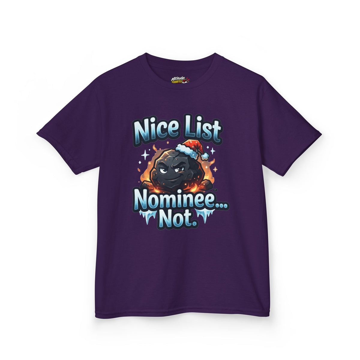 Color: Purple | Nice List Nominee Kids Tee