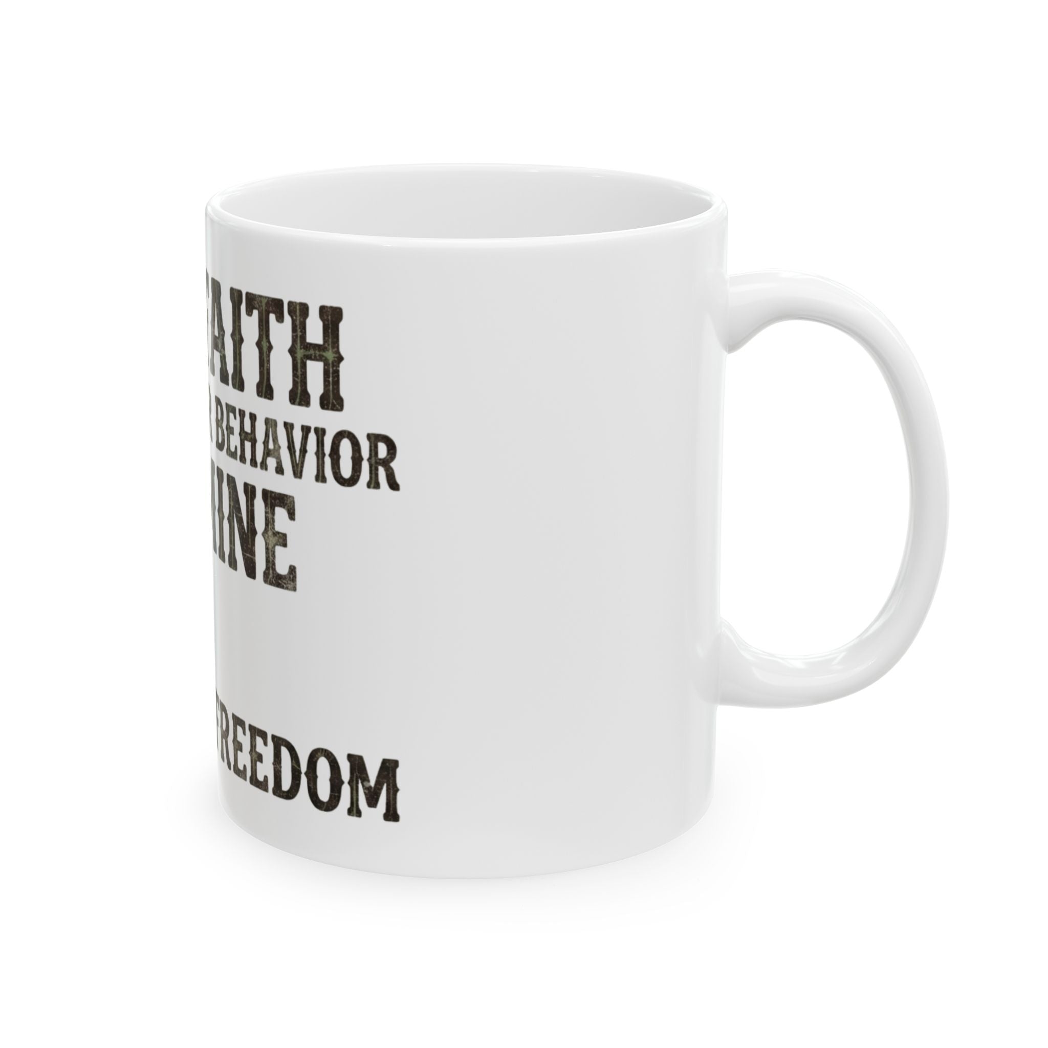 "Religious Freedom" White Ceramic Mug