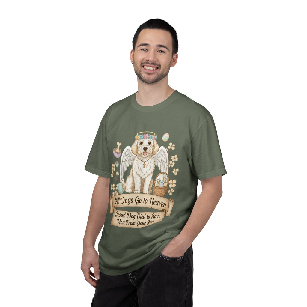 "All Dogs Go to Heaven 2" Unisex Garment-Dyed T-shirt