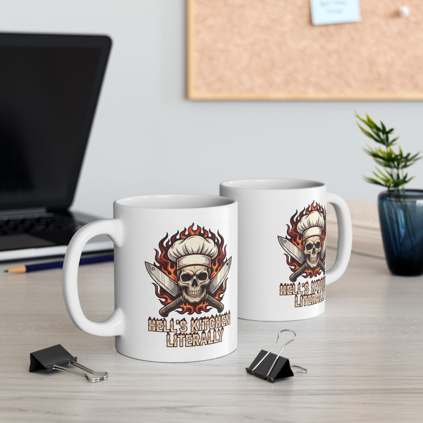 "Hell's Kitchen Literally" White Ceramic Mug