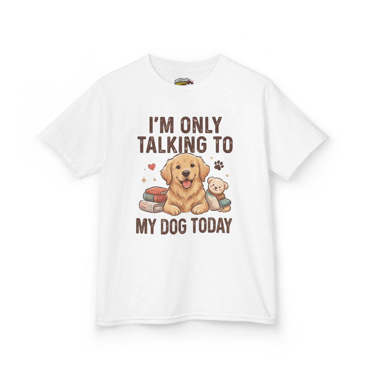 "I'm Only Talking To My Dog Today" Kids Tee