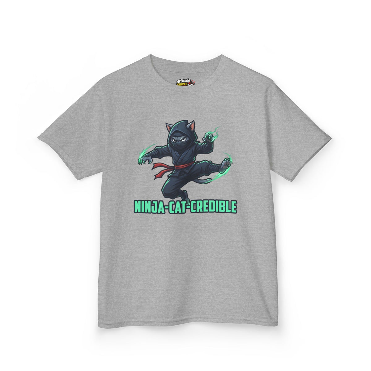 "Ninja Cat Credible" Kids Tee